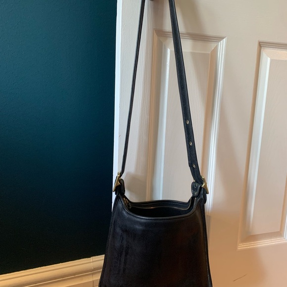 Coach Black Leather Shoulder Bag - Picture 6 of 7